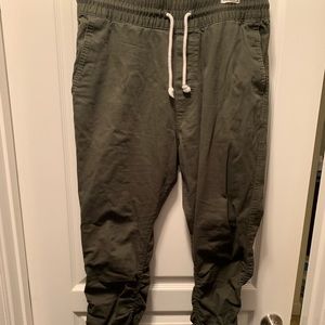 H&M slim fit joggers with zip detail